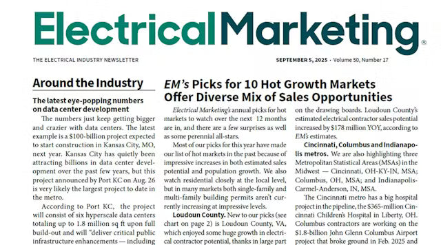 Electrical Marketing Newsletter - Digital