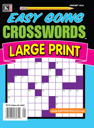 Easy Going Crosswords - Large Print