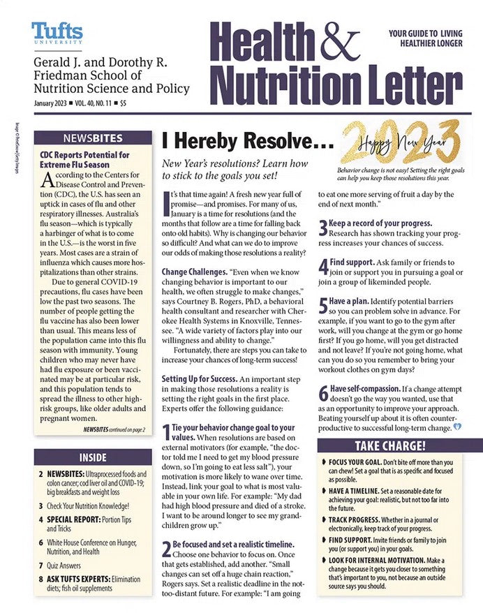 Tufts University Health & Nutrition Letter