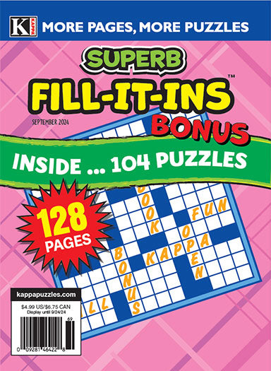 Superb Fill It Ins Bonus