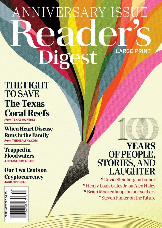 Readers Digest Large Print Magazine Subscription for 24.98 at